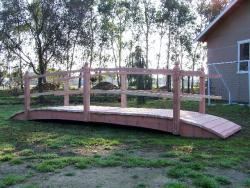 Here is a 3 beam 16 footer  Double Rail bridge heading to Rainbow , Calif