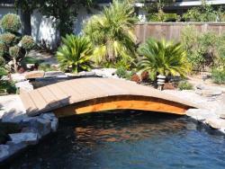 Here is a 8 foot No post bridge in a Great landscaping Build by B King in Clovis CA. 