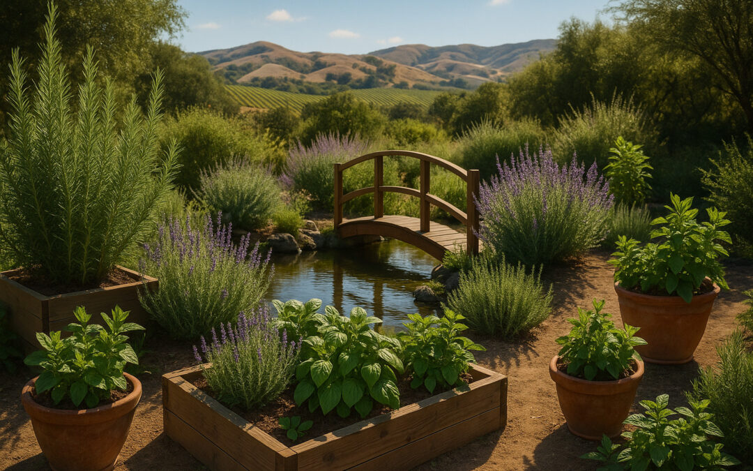 How to Start an Herb Garden in California — A Complete Guide with the Charm of a Garden Bridge